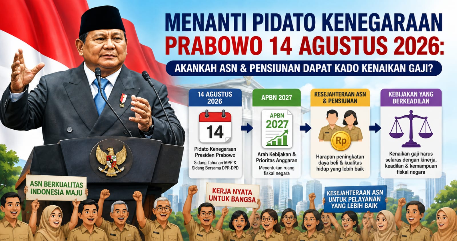 Gaji ASN, Antara Harapan dan Fiskal