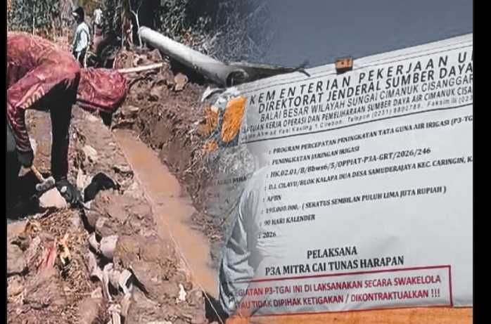 Pondasi Dikerjakan Saat Tergenang Air, Proyek P3-TGAI di Garut Diduga Abaikan Standar Teknis