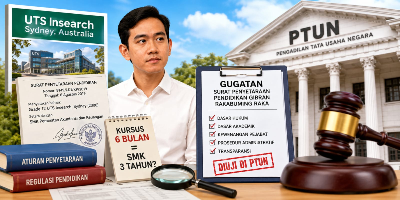 Menguji Dasar Hukum Penyetaraan Pendidikan Gibran