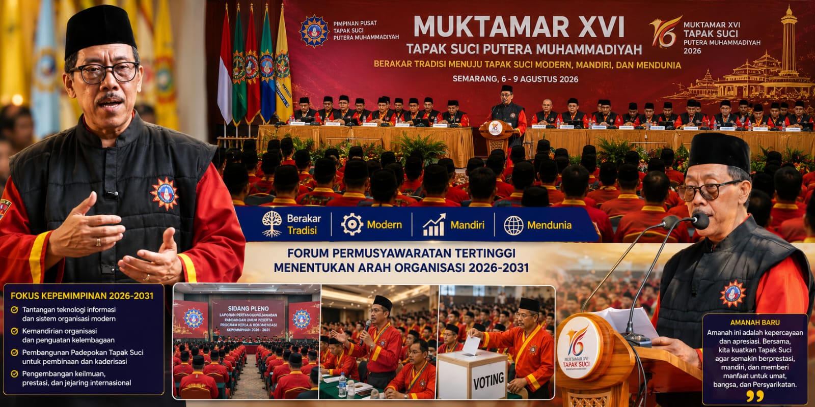Afnan Kembali Pimpin Tapak Suci 2026–2031