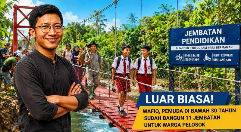 Wafiq Membangun Jembatan, Menantang Ketimpangan Desa