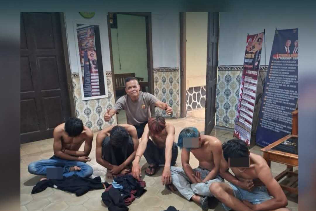 Bawa Motor Ugal-ugalan, Lima Pemuda Mabuk di Cibatu Diamankan Polisi