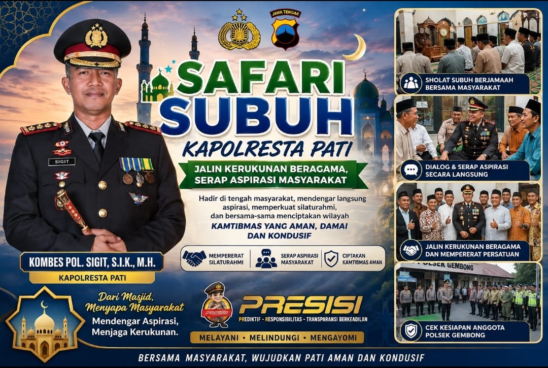 Dari Masjid ke Mapolsek, Kapolresta Pati Pastikan Polisi Siap Layani Masyarakat