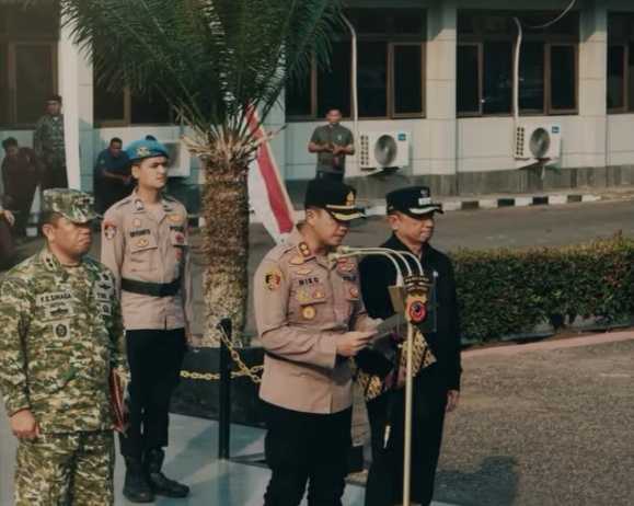 Polres Garut Gelar Apel Kebangsaan Jaga Rawat Jawa Barat