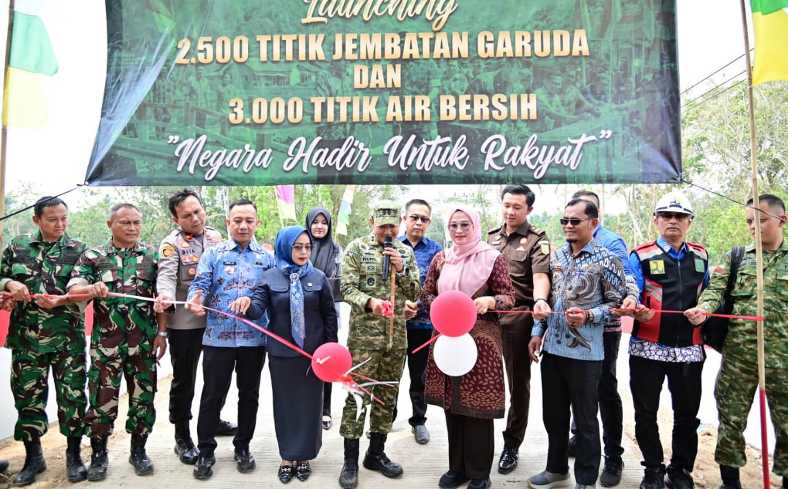 Jembatan Garuda Way Sulan Buka Jalan Harapan Warga, Dedikasi Kodim 0421/LS Perkuat Akses dan Gerakkan Ekonomi