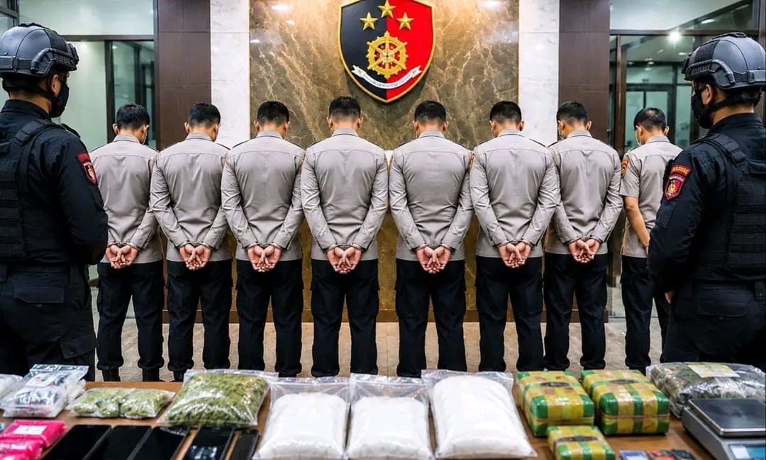Kasat Resnarkoba Polres Tangsel Ditangkap Bareskrim, Enam Anggota dan Seorang Personel Polda Aceh Turut Diamankan